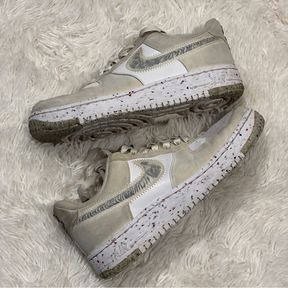 Nike Air Force 1 Crater White Black Zebra DH0927 101 Women's Size 7 - Picture 2 of 10